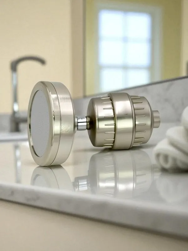 British Shower Filter Set (Brushed Nickel)