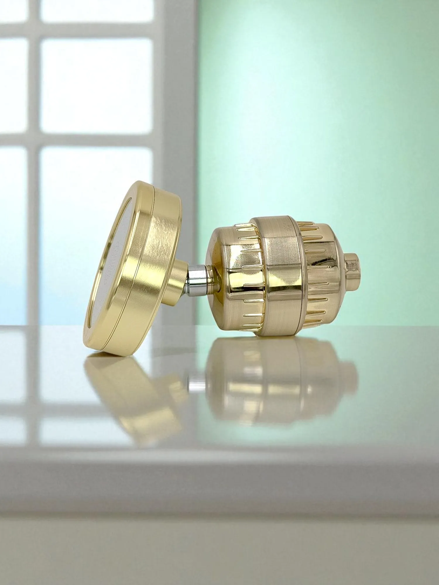 Set de filtros de ducha británico (Oro)